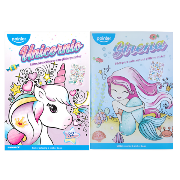 KLEURBOEK MET STICKER "POINTER" ARG#DB-2263-0