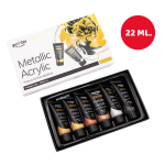 ACRYLVERF "POINTER" METALLIC 6X22ML ARG#AP-2280-M-0