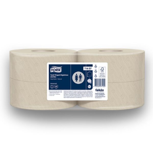 Tork Jumbo Toiletrol Eco Natural 2 laags 4x 250meter #71457-0