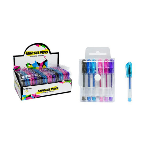Mini Gel Pennen Mixed 6 Stuks - UB#SE0731-0