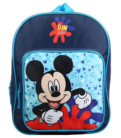 SCHOOL RUGTAS 31CM "MICKEY BLEU" BT#MICTH07FUN-0
