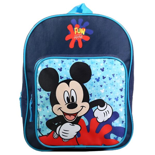SCHOOL RUGTAS 31CM "MICKEY BLEU" BT#MICTH07FUN-0