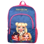 SCHOOL RUGTAS 37CM "RAINBOW HIGH MULTICOLOR" BT#RHTF09DENI-0