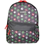 SCHOOL RUGTAS 41CM "MINECRAFT BLACK" BT#MCTH11CUB-0