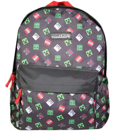 SCHOOL RUGTAS 41CM "MINECRAFT BLACK" BT#MCTH11CUB-0