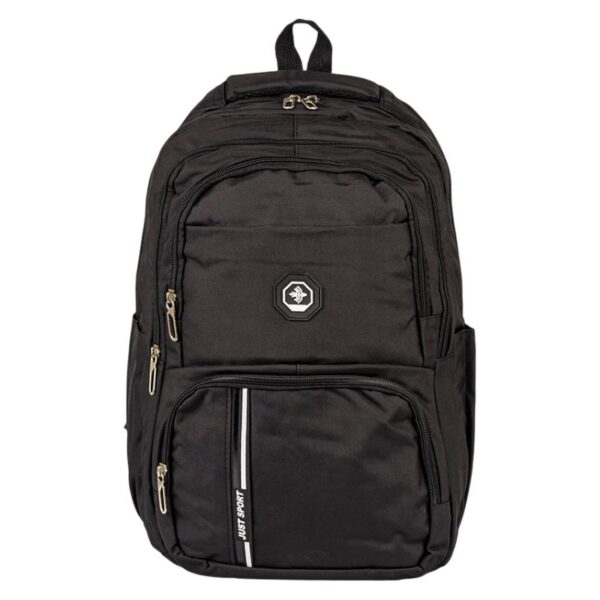 SCHOOL RUGTAS 47X33X21CM POLYESTER ZWART CNTR#81147-0