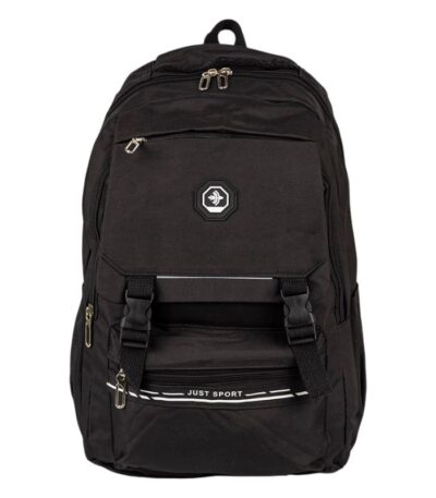 SCHOOL RUGTAS 47X33X21CM POLYESTER ZWART CNTR#81150-0