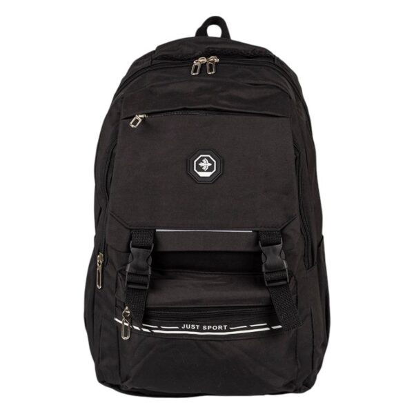 SCHOOL RUGTAS 47X33X21CM POLYESTER ZWART CNTR#81150-0