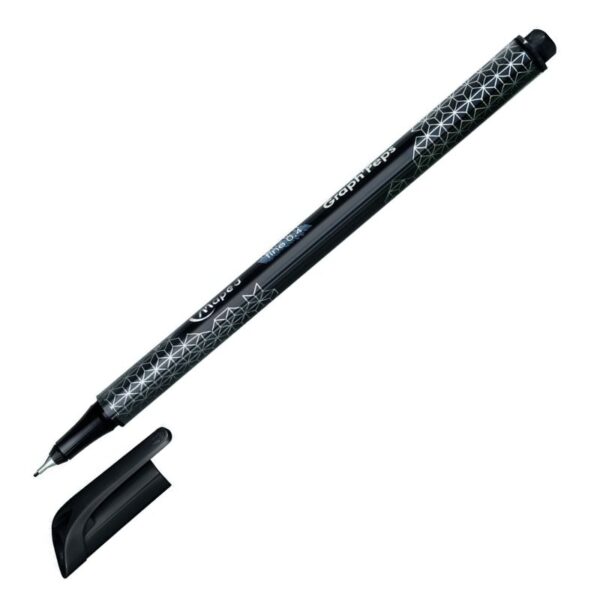 PEN FINELINER GRAPH'PEPS DECO ZWART 0.4MM MAPED#749000-0