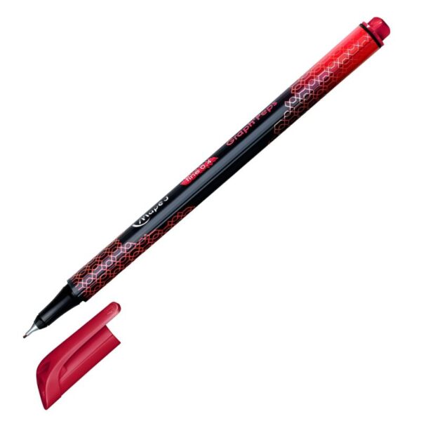 PEN FINELINER GRAPH'PEPS DECO ROOD 0.4MM MAPED#749002-0