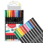 PEN FINELINER GRAPH'PEPS CLASSIC 10ASS. MAPED#749150-0
