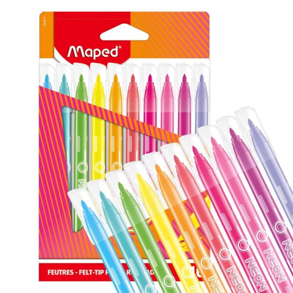 VILTSTIFTEN NEON SET/10 MAPED#845419-0