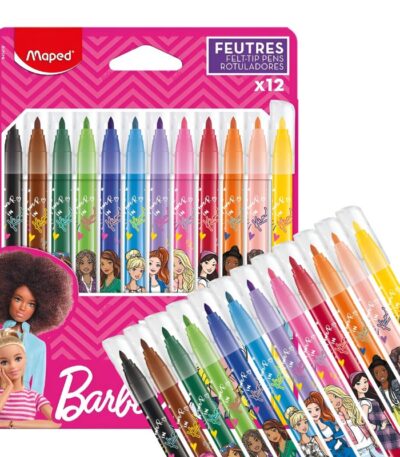 VILTSTIFTEN BARBIE SET/12 MAPED#845418-0