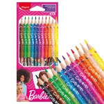 KLEURPOTLODEN "BARBIE" SET/12 MAPED#862207-529529