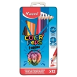 KLEURPOTLODEN COLOR'PEPS STRONG SET/12 METALBOX MAPED#862714-0