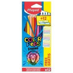 KLEURPOTLODEN COLOR'PEPS STRONG SET/12+12 ETIK. MAPED#862725-0