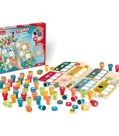 KNUTSELBOX CREATIV 3+ LETTERS & ANIMALS STAMPS MAPED#907060-0