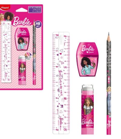 MINI SCHOOLSET BARBIE SET/4 MAPED#981867-0
