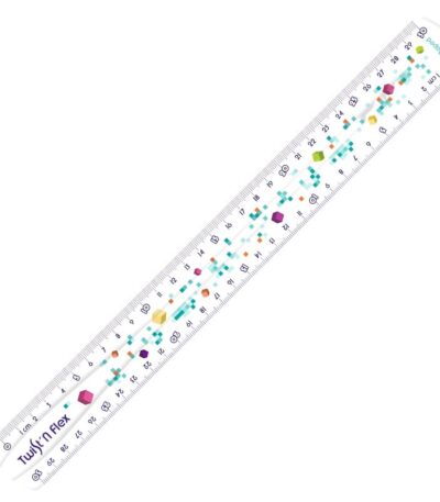 LINIAAL PLASTIEK 30CM TWISTNFLEX "PIXEL PARTY" MAPED#279318-0