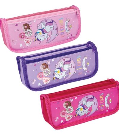 ETUI POLYESTER "UNICORN" 21X9.5X5CM CNTR#86868-0
