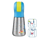 WATERFLES MINIZ STAINLESS STEEL 350ML MAPED#873000-529525