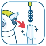 WATERFLES MINIZ STAINLESS STEEL 350ML MAPED#873000-529527