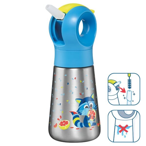 WATERFLES MINIZ STAINLESS STEEL 350ML MAPED#873000-0