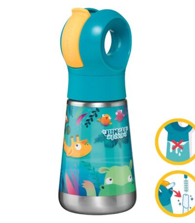 WATERFLES STAINLESS STEEL 350ML "JUNGLE FEVER" MAPED#873099-0
