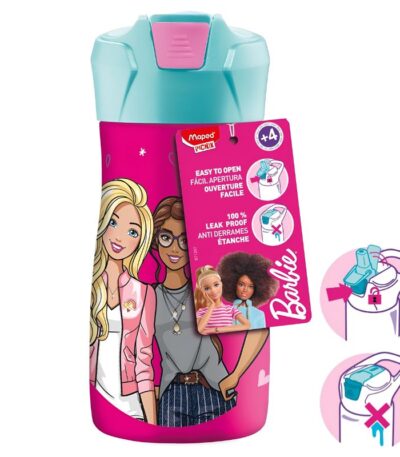 WATERFLES STAINLESS STEEL 430ML "BARBIE" MAPED#871297-529511