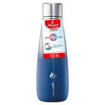 ADULT INSULATED BOTTLE 500ML BLUE MAPED#871103-0