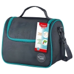 LUNCH BAG MET SCHOUDERBAND "ORIGINS" GREY MAPED#872106-0