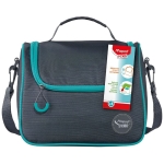 LUNCH BAG MET SCHOUDERBAND "ORIGINS" GREY MAPED#872106-529261