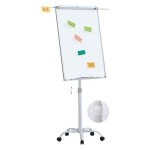 FLIPOVER WHITEBOARD 70X100CM OP WIELEN JINB#BW-VA-0
