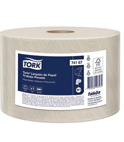 WIPING PAPER NATURAL 2PLY 400M PRE-CUT TORK#74167-0