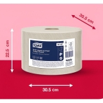 WIPING PAPER NATURAL 2PLY 400M PRE-CUT TORK#74167-529842