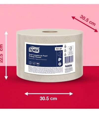 WIPING PAPER NATURAL 2PLY 400M PRE-CUT TORK#74167-529842